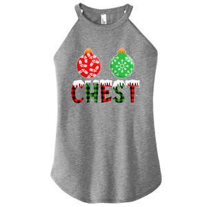 ChestNuts Funny Matching Chestnuts Christmas Couples Chest Women's Perfect Tri Rocker Tank