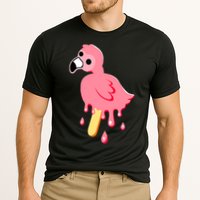 Cute Flamingo Merch Mrflimflam Bird Popsicle Ice Cream Day Gift Cooling Performance Crew T-Shirt