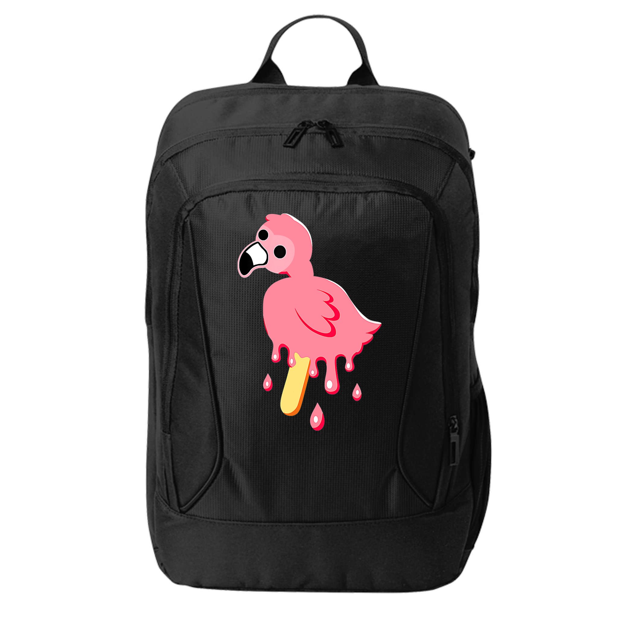 Cute Flamingo Merch Mrflimflam Bird Popsicle Ice Cream Day Gift City Backpack