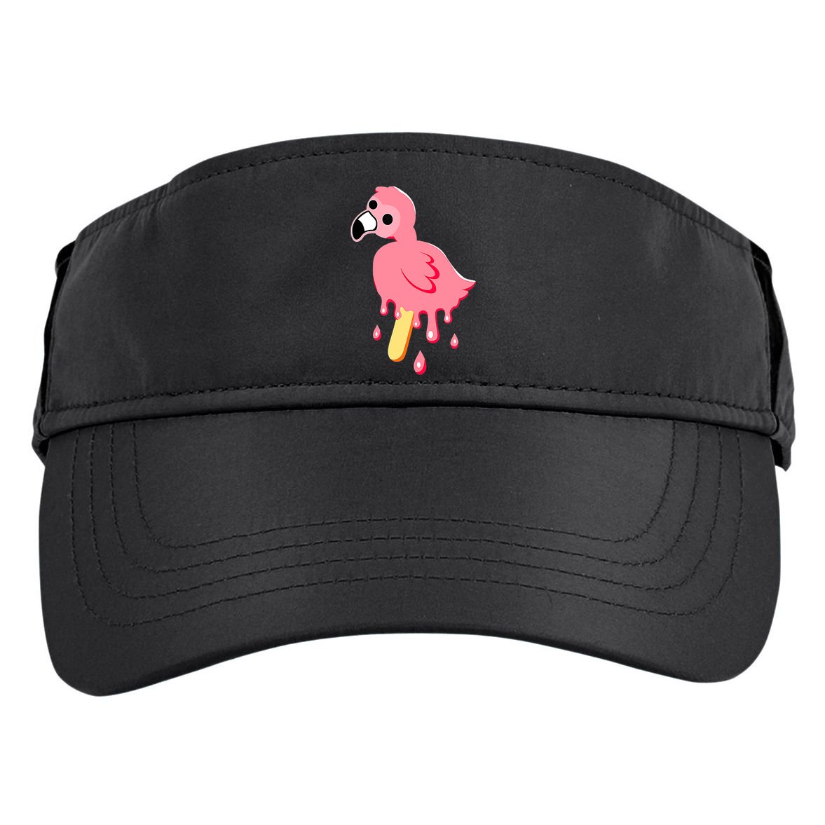 Cute Flamingo Merch Mrflimflam Bird Popsicle Ice Cream Day Gift Adult Drive Performance Visor