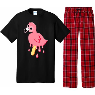 Cute Flamingo Merch Mrflimflam Bird Popsicle Ice Cream Day Gift Pajama Set