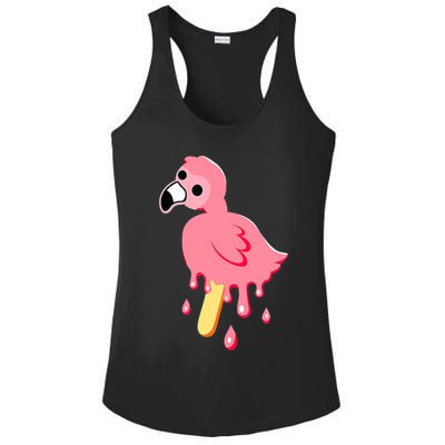 Cute Flamingo Merch Mrflimflam Bird Popsicle Ice Cream Day Gift Ladies PosiCharge Competitor Racerback Tank