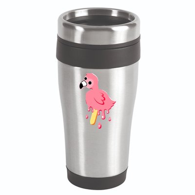Cute Flamingo Merch Mrflimflam Bird Popsicle Ice Cream Day Gift 16oz Travel Tumbler