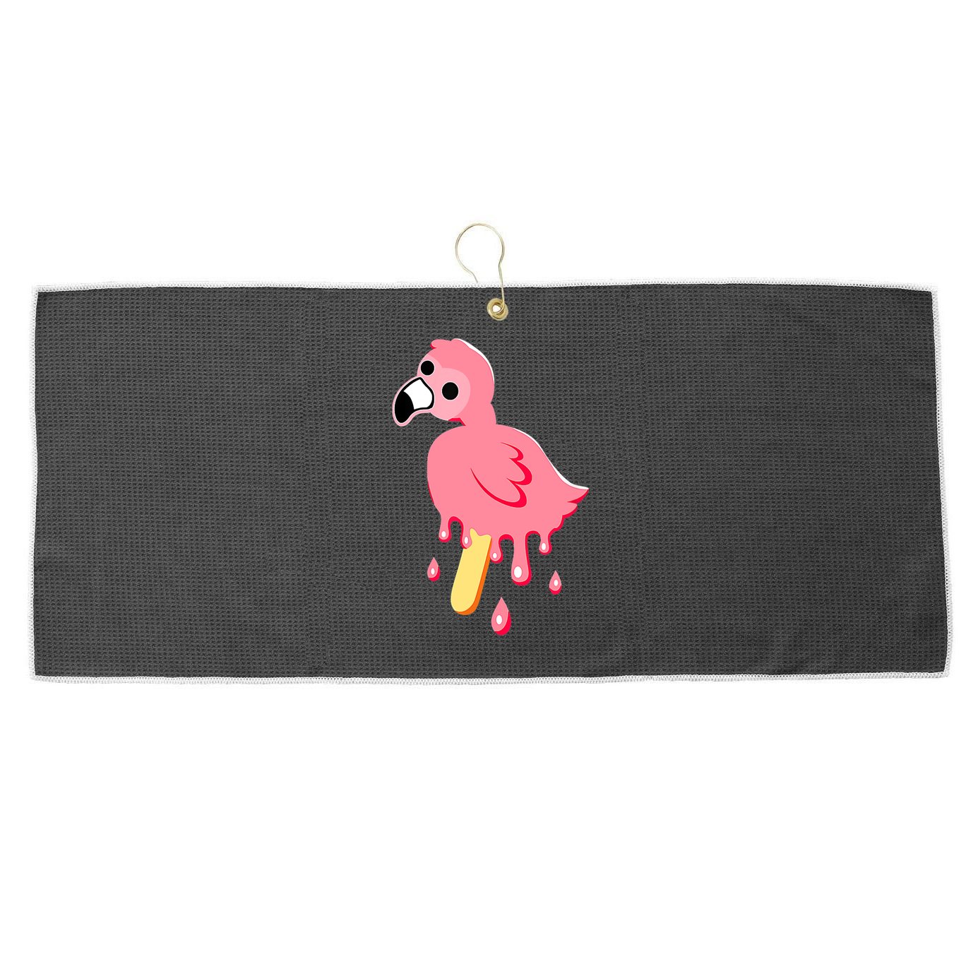 Cute Flamingo Merch Mrflimflam Bird Popsicle Ice Cream Day Gift Large Microfiber Waffle Golf Towel