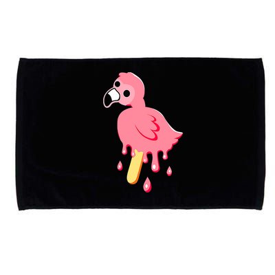 Cute Flamingo Merch Mrflimflam Bird Popsicle Ice Cream Day Gift Microfiber Hand Towel