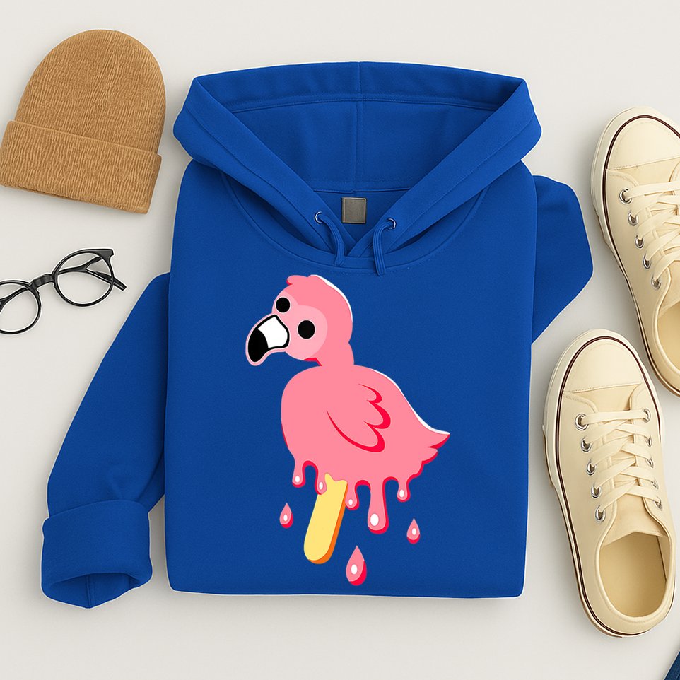 Cute Flamingo Merch Mrflimflam Bird Popsicle Ice Cream Day Gift Hoodie