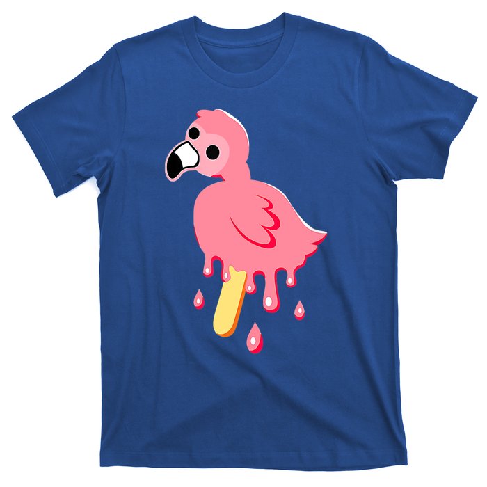 Cute Flamingo Merch Mrflimflam Bird Popsicle Ice Cream Day Gift T-Shirt