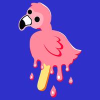 Cute Flamingo Merch Mrflimflam Bird Popsicle Ice Cream Day Gift Button