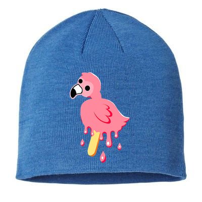 Cute Flamingo Merch Mrflimflam Bird Popsicle Ice Cream Day Gift Sustainable Beanie