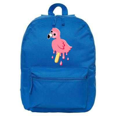 Cute Flamingo Merch Mrflimflam Bird Popsicle Ice Cream Day Gift 16 in Basic Backpack