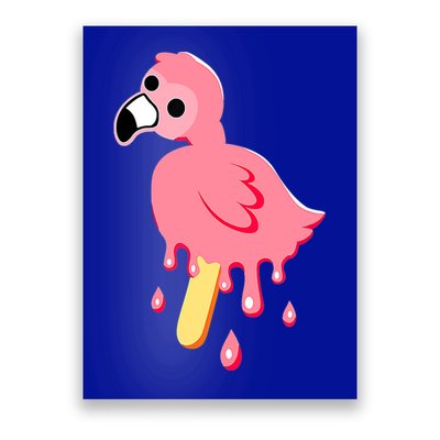 Cute Flamingo Merch Mrflimflam Bird Popsicle Ice Cream Day Gift Poster