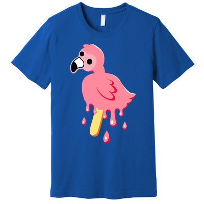 Cute Flamingo Merch Mrflimflam Bird Popsicle Ice Cream Day Gift Premium T-Shirt