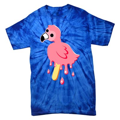 Cute Flamingo Merch Mrflimflam Bird Popsicle Ice Cream Day Gift Tie-Dye T-Shirt