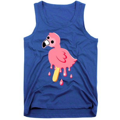 Cute Flamingo Merch Mrflimflam Bird Popsicle Ice Cream Day Gift Tank Top