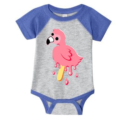 Cute Flamingo Merch Mrflimflam Bird Popsicle Ice Cream Day Gift Infant Baby Jersey Bodysuit