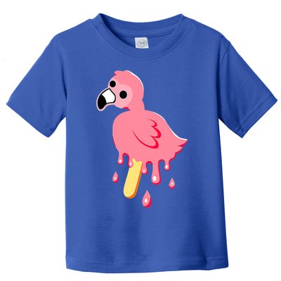Cute Flamingo Merch Mrflimflam Bird Popsicle Ice Cream Day Gift Toddler T-Shirt