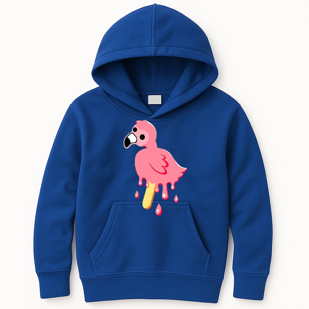 Cute Flamingo Merch Mrflimflam Bird Popsicle Ice Cream Day Gift Kids Hoodie