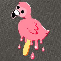 Cute Flamingo Merch Mrflimflam Bird Popsicle Ice Cream Day Gift Cotton Canvas Backpack