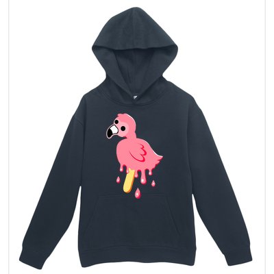 Cute Flamingo Merch Mrflimflam Bird Popsicle Ice Cream Day Gift Urban Pullover Hoodie