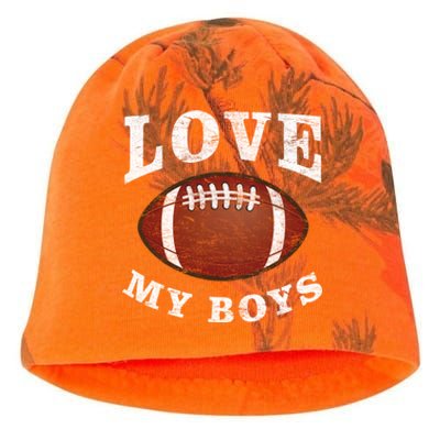 Cute Football Mom I Love My Football For Mom Birthday Gift Kati - Camo Knit Beanie