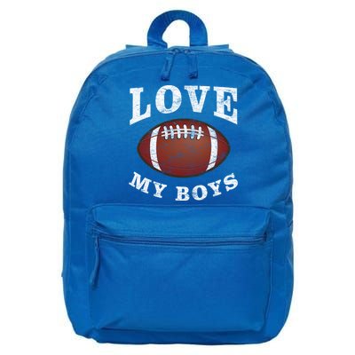 Cute Football Mom I Love My Football For Mom Birthday Gift 16 in Basic Backpack
