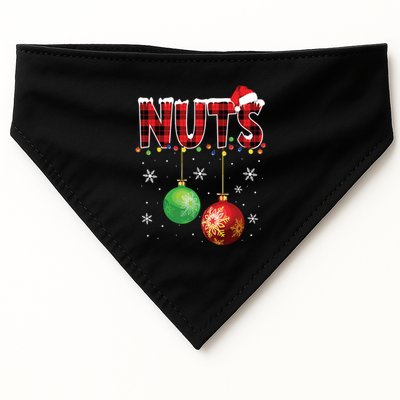 Chestnuts Funny Matching Couples Christmas Lights Nuts USA-Made Doggie Bandana