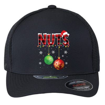 Chestnuts Funny Matching Couples Christmas Lights Nuts Flexfit Unipanel Trucker Cap