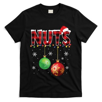 Chestnuts Funny Matching Couples Christmas Lights Nuts T-Shirt