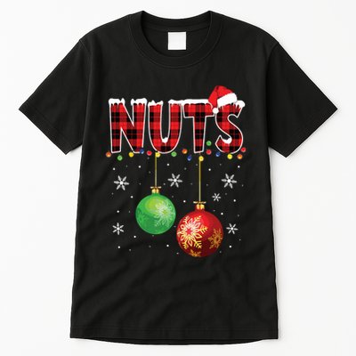 Chestnuts Funny Matching Couples Christmas Lights Nuts Tall T-Shirt