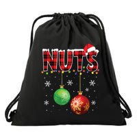 Chestnuts Funny Matching Couples Christmas Lights Nuts Drawstring Bag