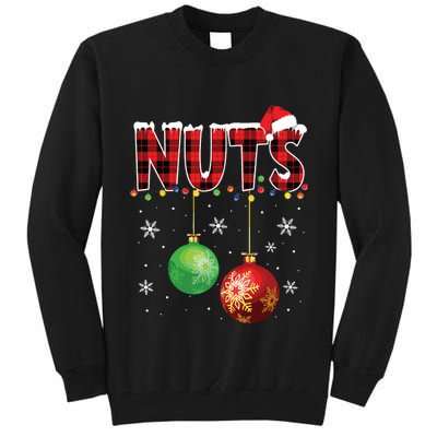 Chestnuts Funny Matching Couples Christmas Lights Nuts Tall Sweatshirt