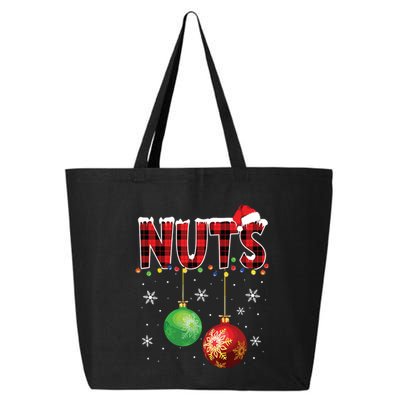 Chestnuts Funny Matching Couples Christmas Lights Nuts 25L Jumbo Tote