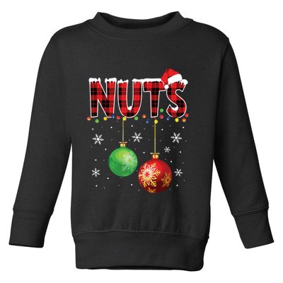 Chestnuts Funny Matching Couples Christmas Lights Nuts Toddler Sweatshirt