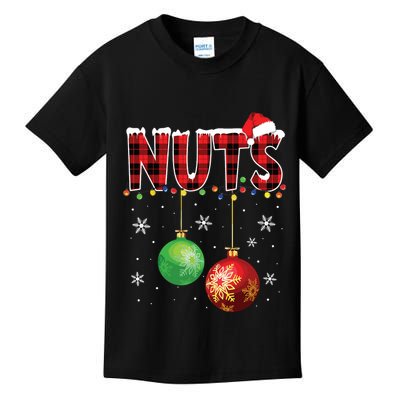 Chestnuts Funny Matching Couples Christmas Lights Nuts Kids T-Shirt