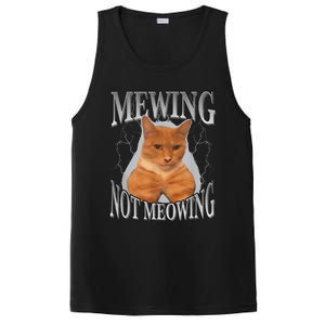 Cat Funny Meme Mewing Not Meowing PosiCharge Competitor Tank