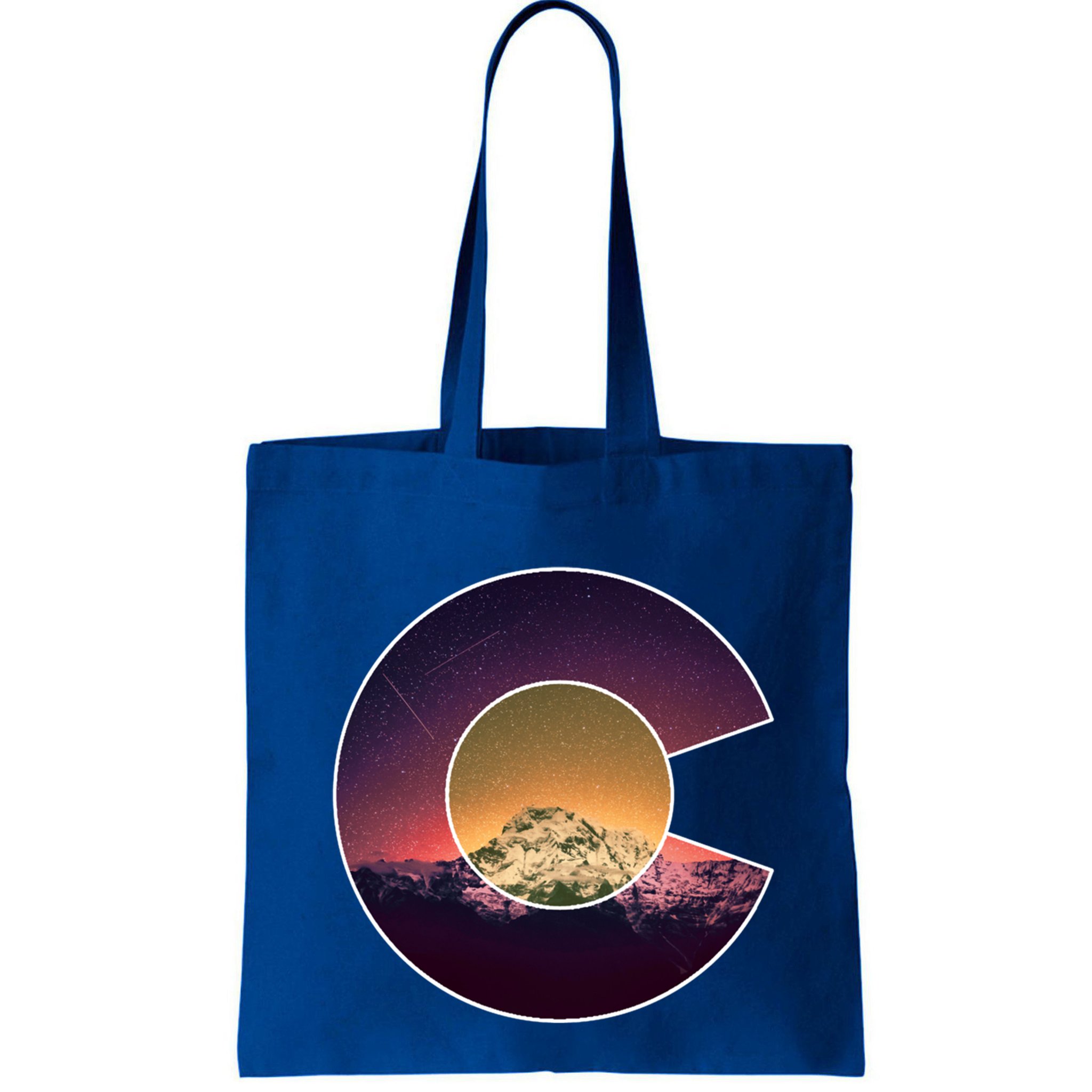 Colorado Flag Mountain Sky And Stars Graphic Design Gift Bag
