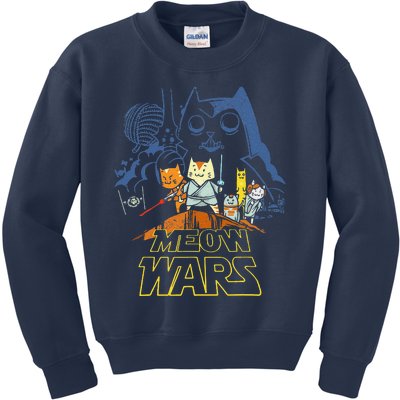 Cat Funny Meow Wars Funny Kitten Kids Sweatshirt