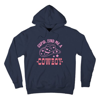 Cupid Find Me A Cowboy Western Style Funny ValentineS Day Hoodie