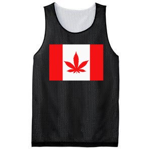 Canada Flag Marijuana Leaf Red Cannabis Canadian Mesh Reversible Basketball Jersey Tank