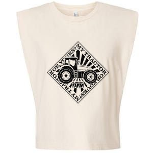 ClarksonS Farm My Tractor Or Yours Garment-Dyed Women's Muscle Tee