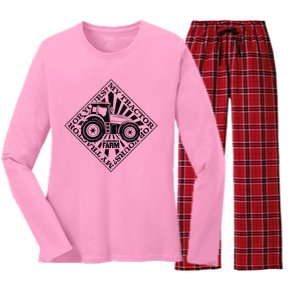 ClarksonS Farm My Tractor Or Yours Women's Long Sleeve Flannel Pajama Set 