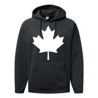 Canadian Flag Maple Leaf Canada Day Performance Fleece Hoodie