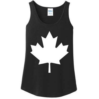 Canadian Flag Maple Leaf Canada Day Ladies Essential Tank