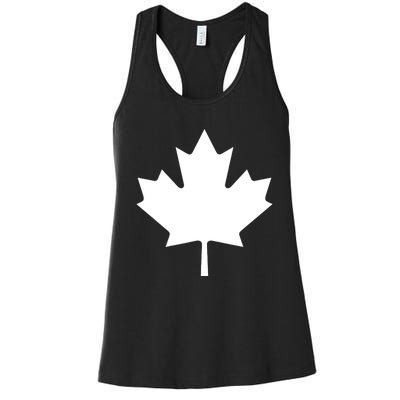 Canadian Flag Maple Leaf Canada Day Women's Racerback Tank