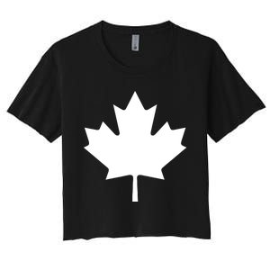 Canadian Flag Maple Leaf Canada Day Women's Crop Top Tee