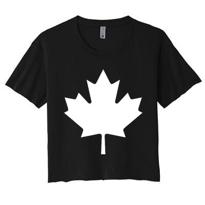 Canadian Flag Maple Leaf Canada Day Women's Crop Top Tee