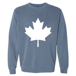 Canadian Flag Maple Leaf Canada Day Garment-Dyed Sweatshirt