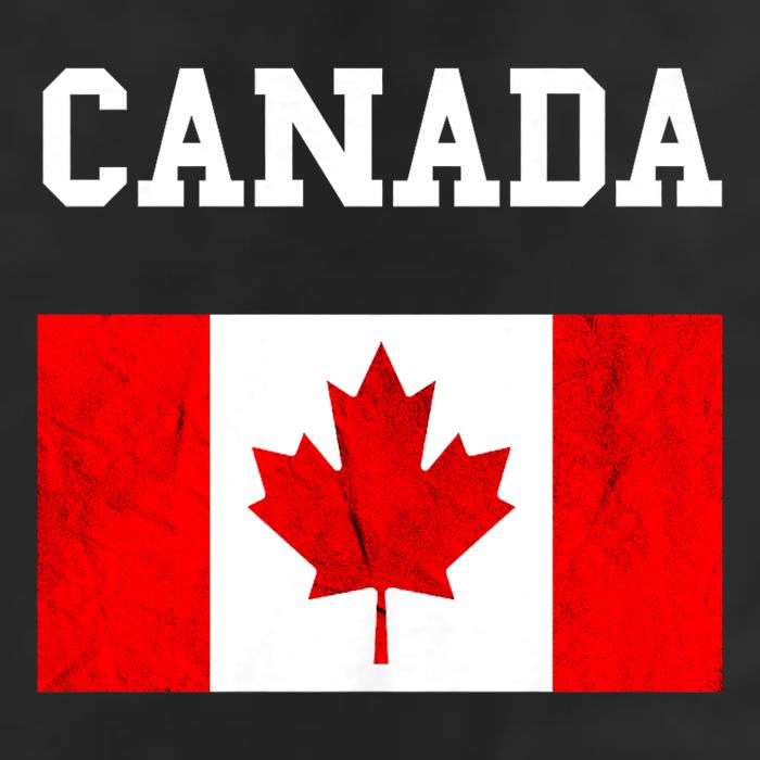 Canadian Flag Maple Leaf Canadian Flag 7 Panel Mesh Trucker Snapback Hat