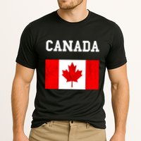 Canadian Flag Maple Leaf Canadian Flag Cooling Performance Crew T-Shirt