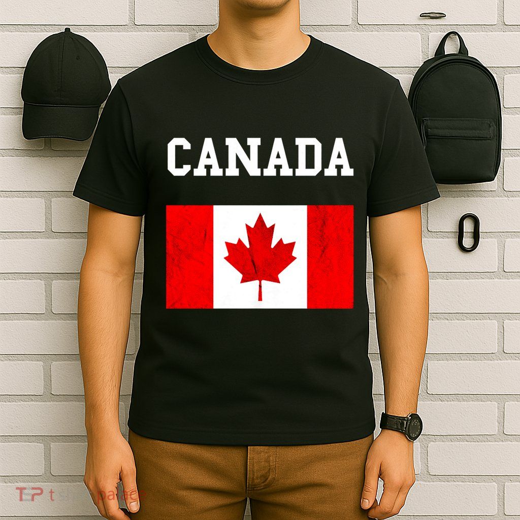 Canadian Flag Maple Leaf Canadian Flag T-Shirt
